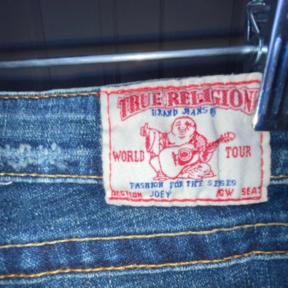 True Religion Joey Flare Distressed Jeans Women’s Size 26 Low Rise Y2K CA#30427 - Picture 6 of 15